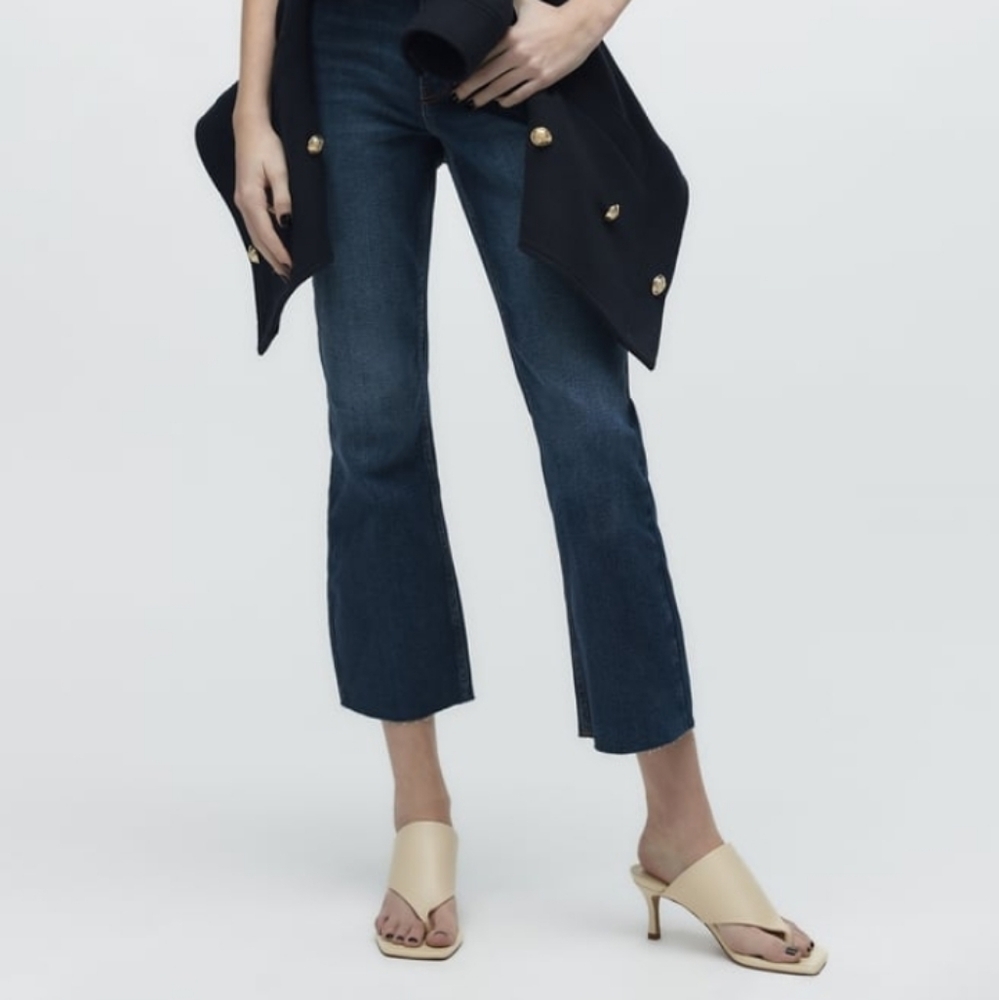 Zara Toe Post Heeled Leather Sandals - Picture 3 of 14
